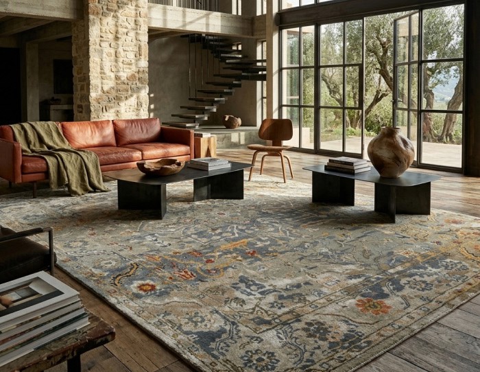 Hand tufted rug